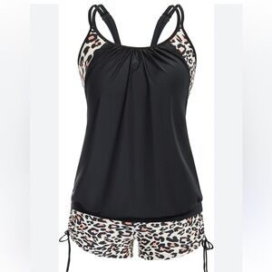 Women’s 2 pcs Plus Size Tankini Bathing Suit Bikini Swimsuit NWT Size 20W